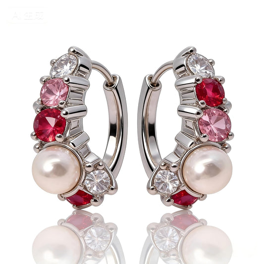 Warm Fortune Cubic Zirconia Drop Earrings for Women,Gold Plated,Gift for Her,Hypoallergenic