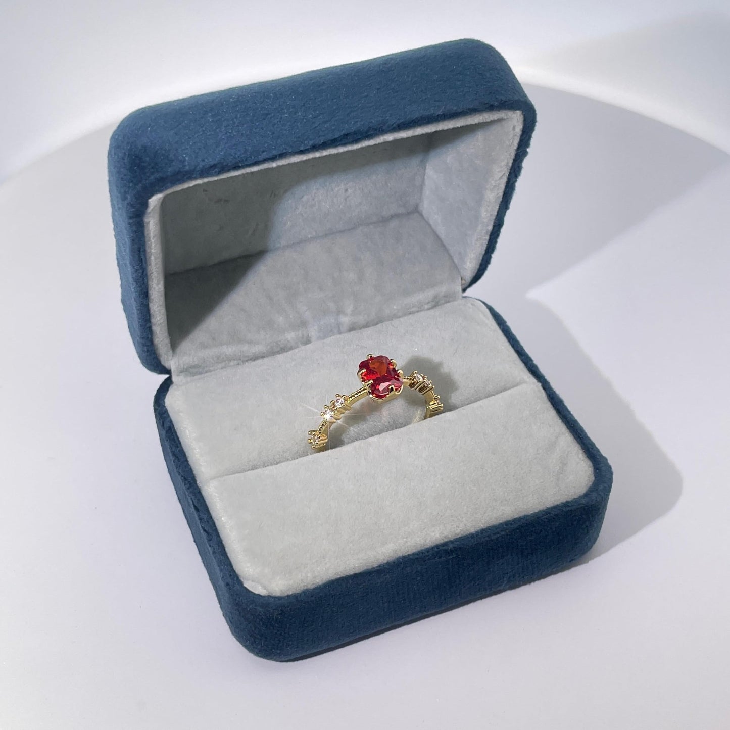 Warm Fortune Cubic Zirconia Promise Ring for Women,18K Gold Plated Anniversary Ring,Gift for Her Engagement Ring