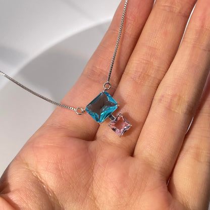 Warm Fortune Cubic Zirconia Christmas Tree Pendant Necklace for Women,18K White Gold Plated,Christmas Jewelry Gifts,18 inch + 2inch Chain