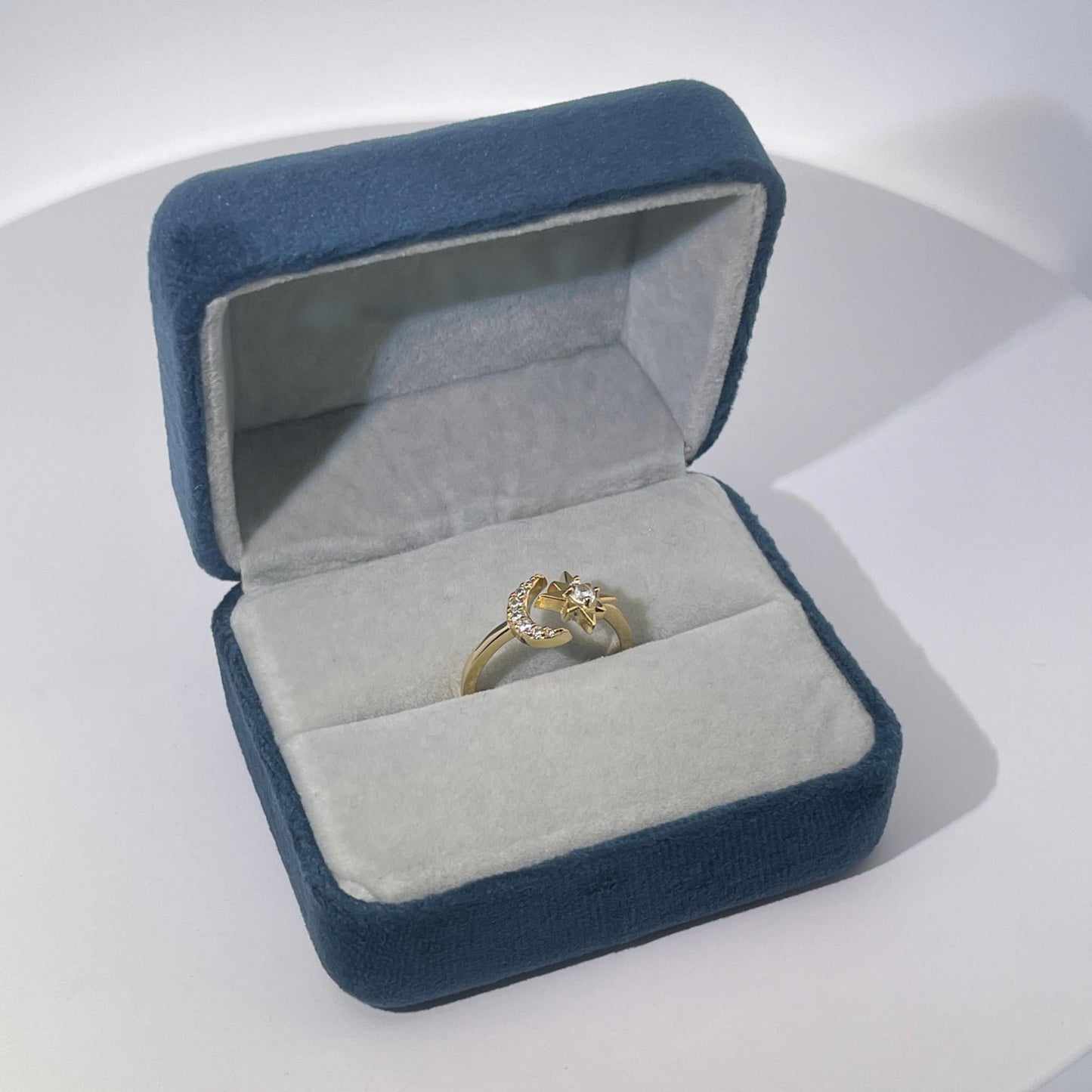 Warm Fortune Engagement Ring for Women,925 Sterling Silver with 18K Gold Plated Anniversary Ring,Gift for Her Promise Ring,Adjustable