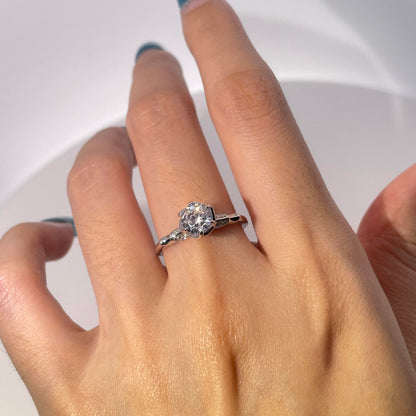 Warm Fortune Cubic Zirconia Engagement Ring for Women,18K Gold Plated Anniversary Ring,Gift for Her Promise Ring