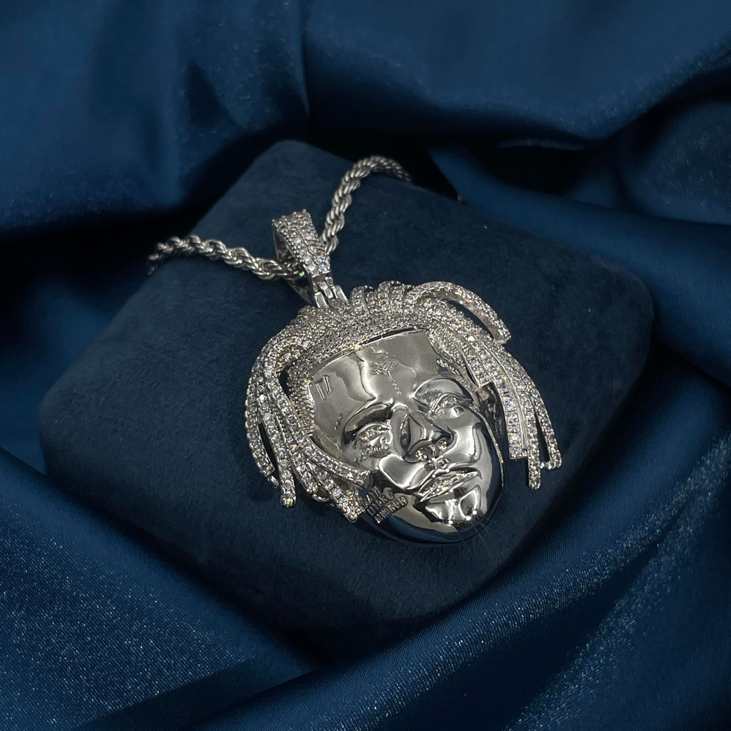 Warm Fortune Hip Hop Pendant Necklace for Women Men,Gold Plated Cubic Zirconia,18+2inch Chain,Street Style Fashion Jewelry