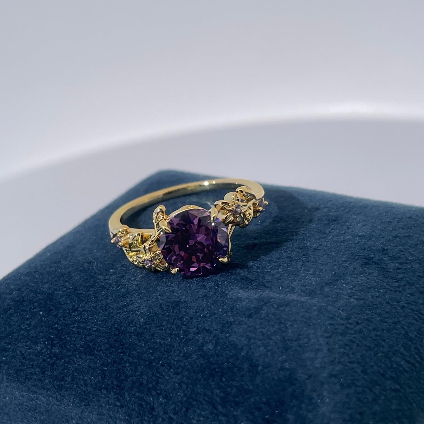 Warm Fortune Cubic Zirconia Promise Rings for Women,18K Gold Plated Anniversary Ring,Gift for Her Wedding Bands Rings