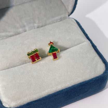 Warm Fortune Cubic Zirconia Stud Earrings for Women, 925 Sterling Silver with 18K White Gold Plated Hypoallergenic