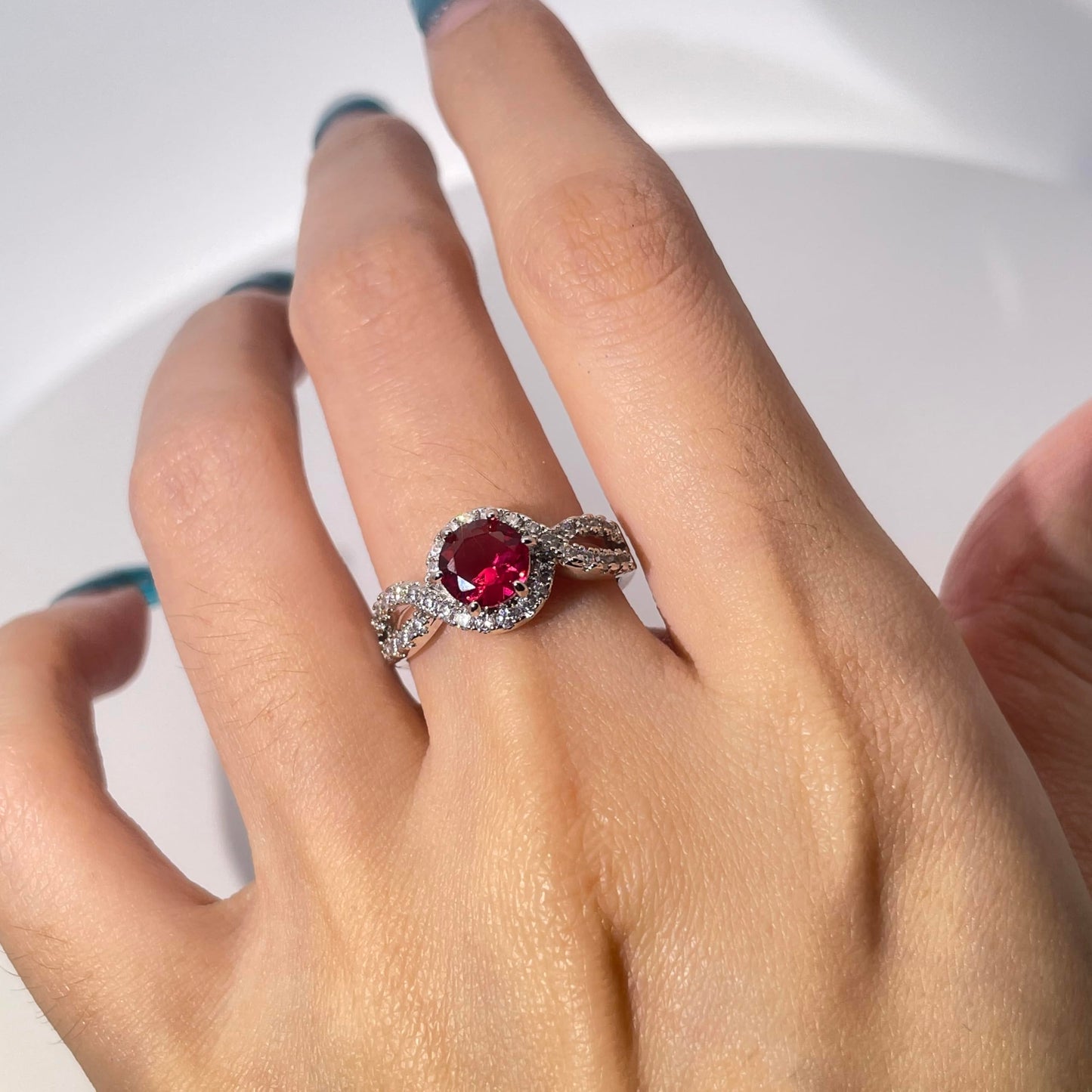Warm Fortune Cubic Zirconia Engagement Ring for Women,18K Gold Plated Anniversary Ring,Gift for Her Promise Ring