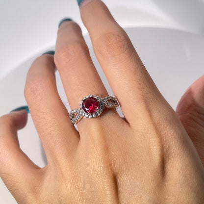 Warm Fortune Cubic Zirconia Engagement Ring for Women,18K Gold Plated Anniversary Ring,Gift for Her Promise Ring