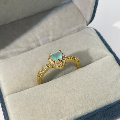 Warm Fortune Cubic Zirconia Engagement Ring for Women,18K Gold Plated Anniversary Ring,Gift for Her Promise Ring