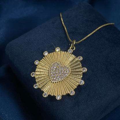 Warm Fortune Hip Hop Pendant Necklace for Women Me,Gold Plated Cubic Zirconia,18+2inch Chain,Street Style Fashion Jewelry