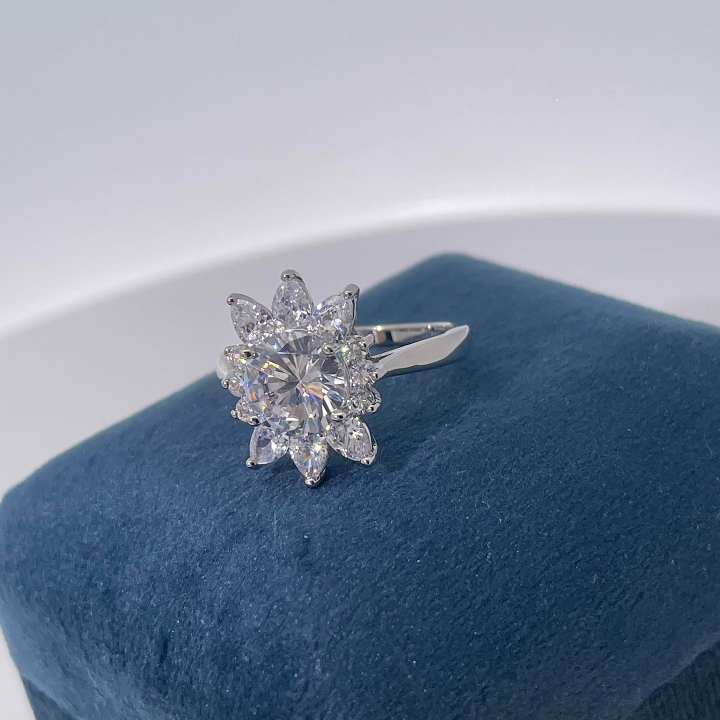Warm Fortune Cubic Zirconia Engagement Ring for Women,18K Gold Plated Anniversary Ring,Gift for Her Promise Ring