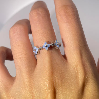 Warm Fortune Promise Ring for Women,Gold Plated Anniversary Ring,Gift for Her Engagement Ring,Adjustable