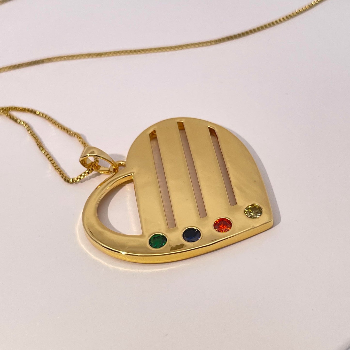 Warm Fortune Hip Hop Pendant Necklace for Women Men,Gold Plated Cubic Zirconia,18+2inch Chain,Street Style Fashion Jewelry