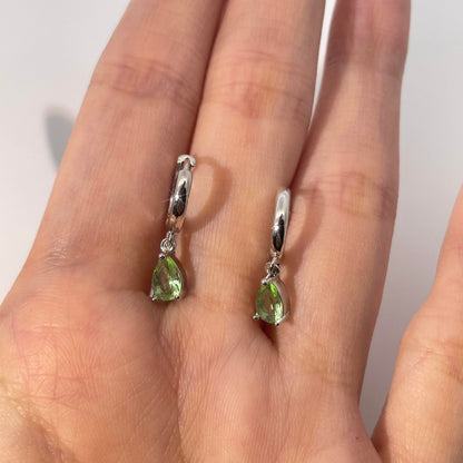Warm Fortune 18K Gold Plated Teardrop Shape Cubic Zirconia Drop Earrings for Women Hypoallergenic - Valentine‘s Day, Mother‘s Day, Birthday Gift for Her