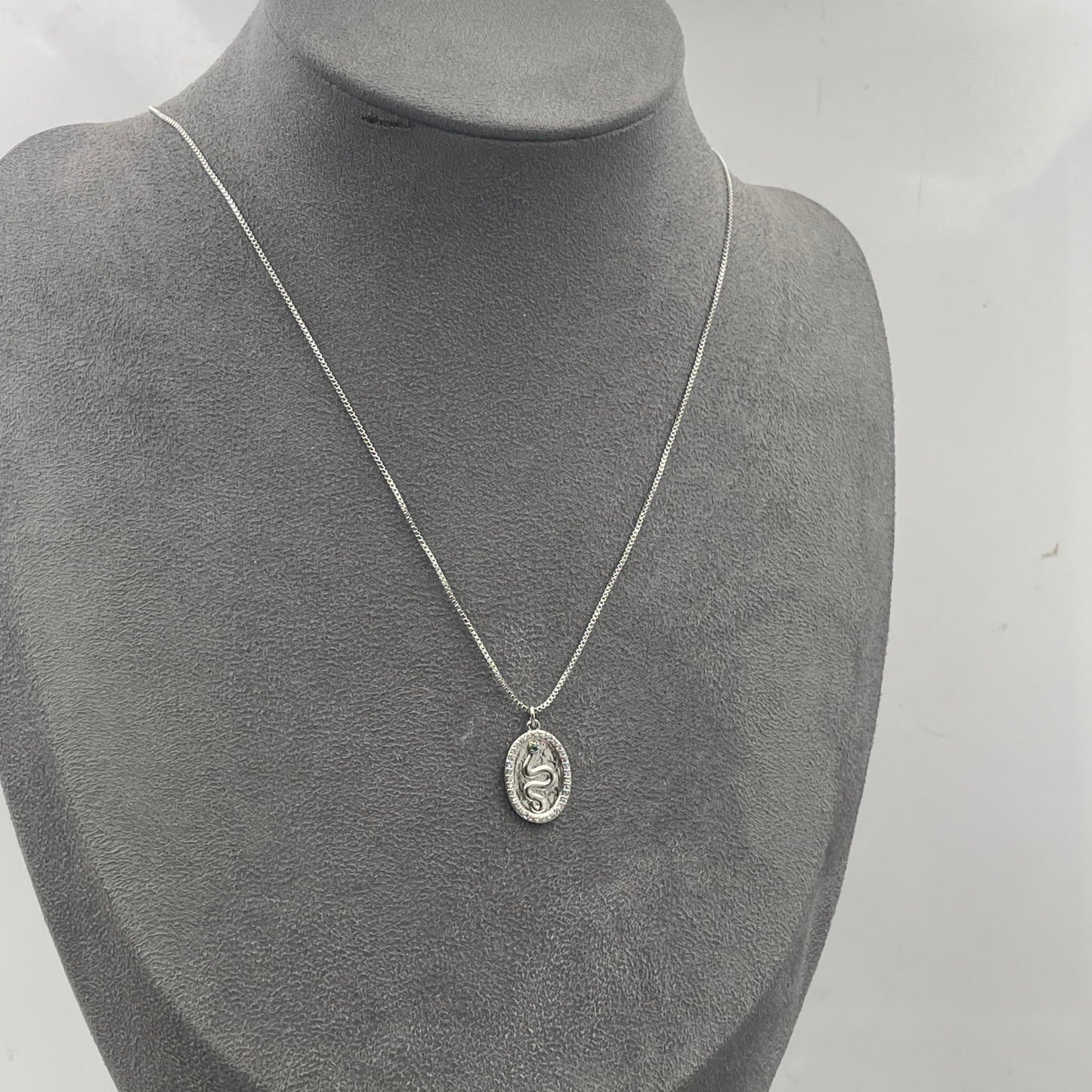 Warm Fortune Cubic Zirconia Pendant Necklace for Women,18K White Gold Plated,18 inch + 2inch Chain