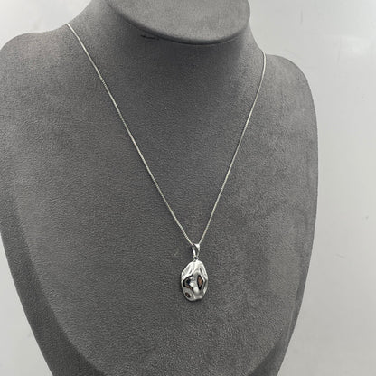 Warm Fortune Pendant Necklace for Women,18K White Gold Plated,18 inch + 2inch Chain