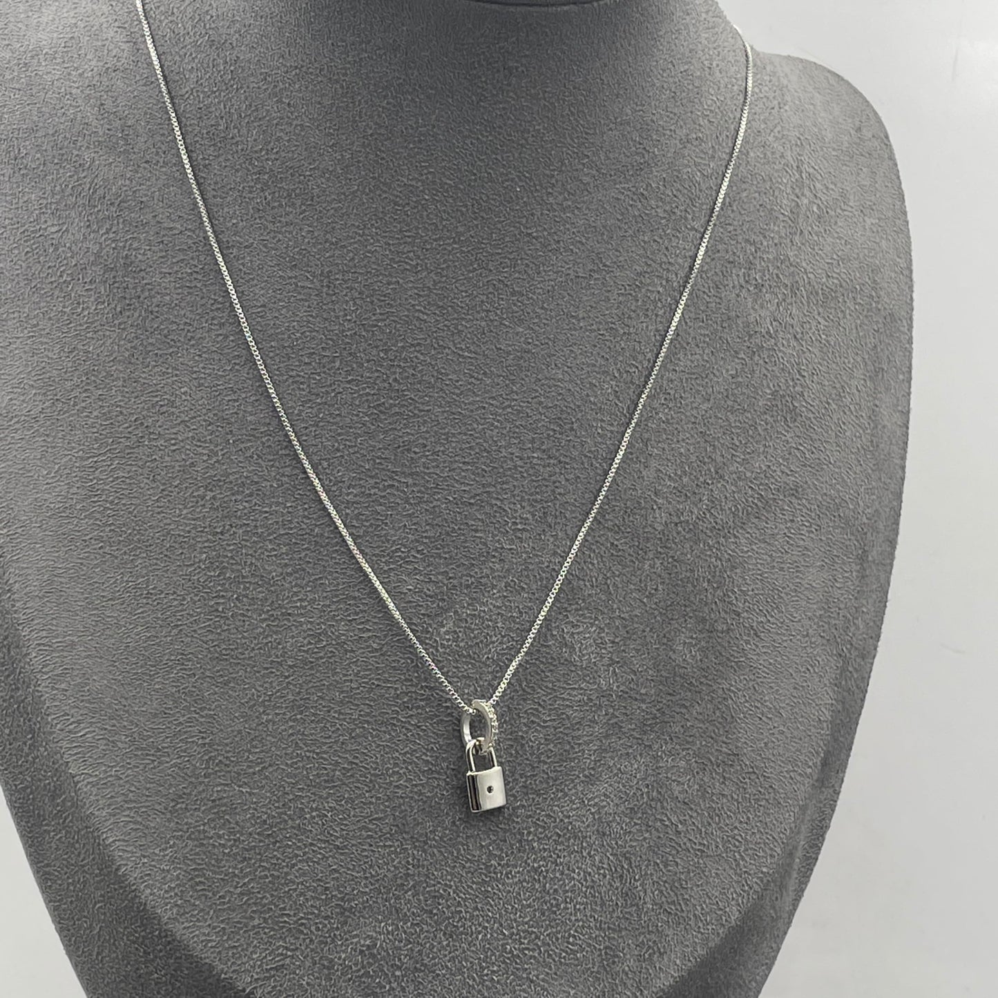 Warm Fortune Cubic Zirconia Pendant Necklace for Women,18K White Gold Plated,16 inch + 2inch Chain