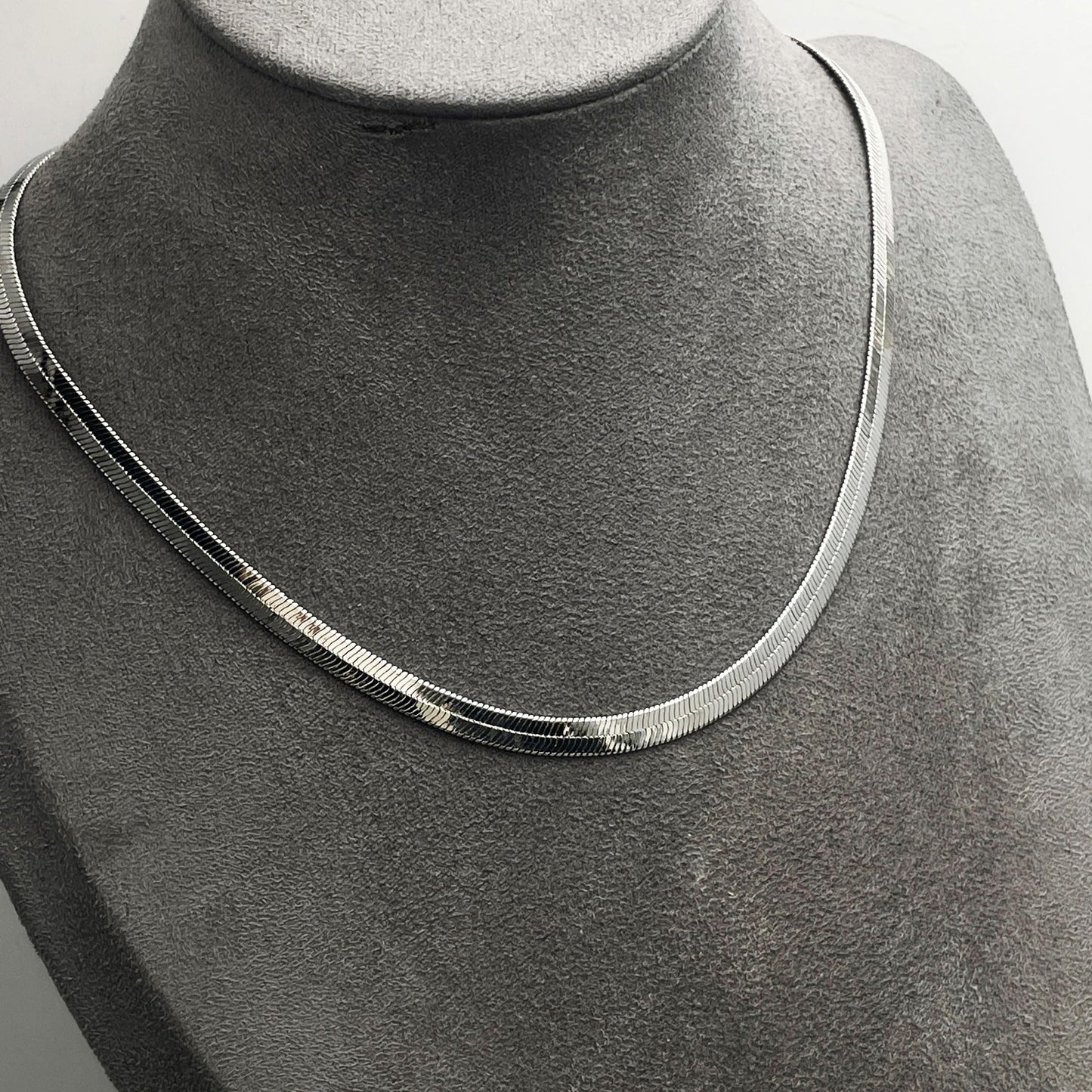 Warm Fortune Herringbone Chain Necklace for Women: 18K Gold Plated, Adjustable Chain (18"+2") | Elegant & Versatile, an Ideal Layered Piece