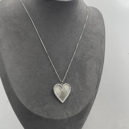 Warm Fortune Cubic Zirconia Pendant Necklace for Women,18K White Gold Plated,18 inch + 2inch Chain