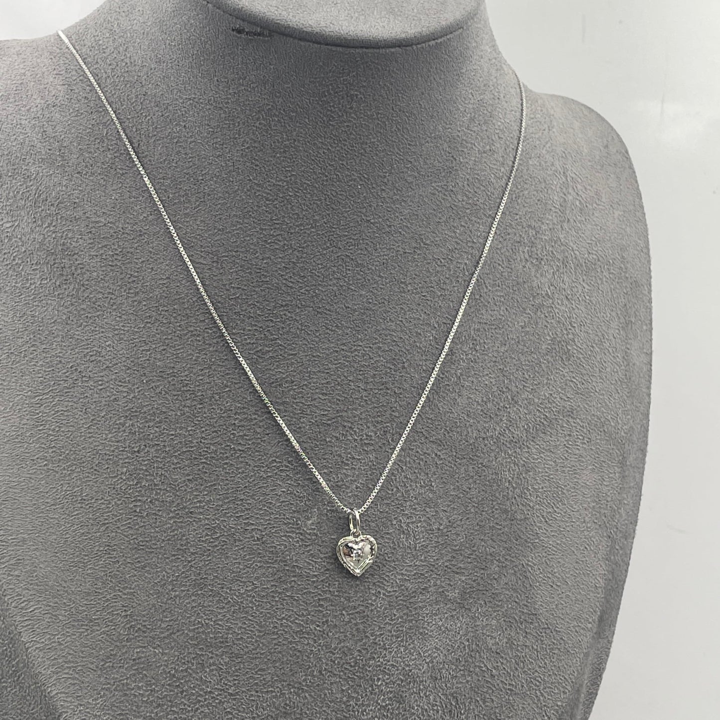 Warm Fortune Cubic Zirconia Pendant Necklace for Women,18K White Gold Plated,16 inch + 2inch Chain