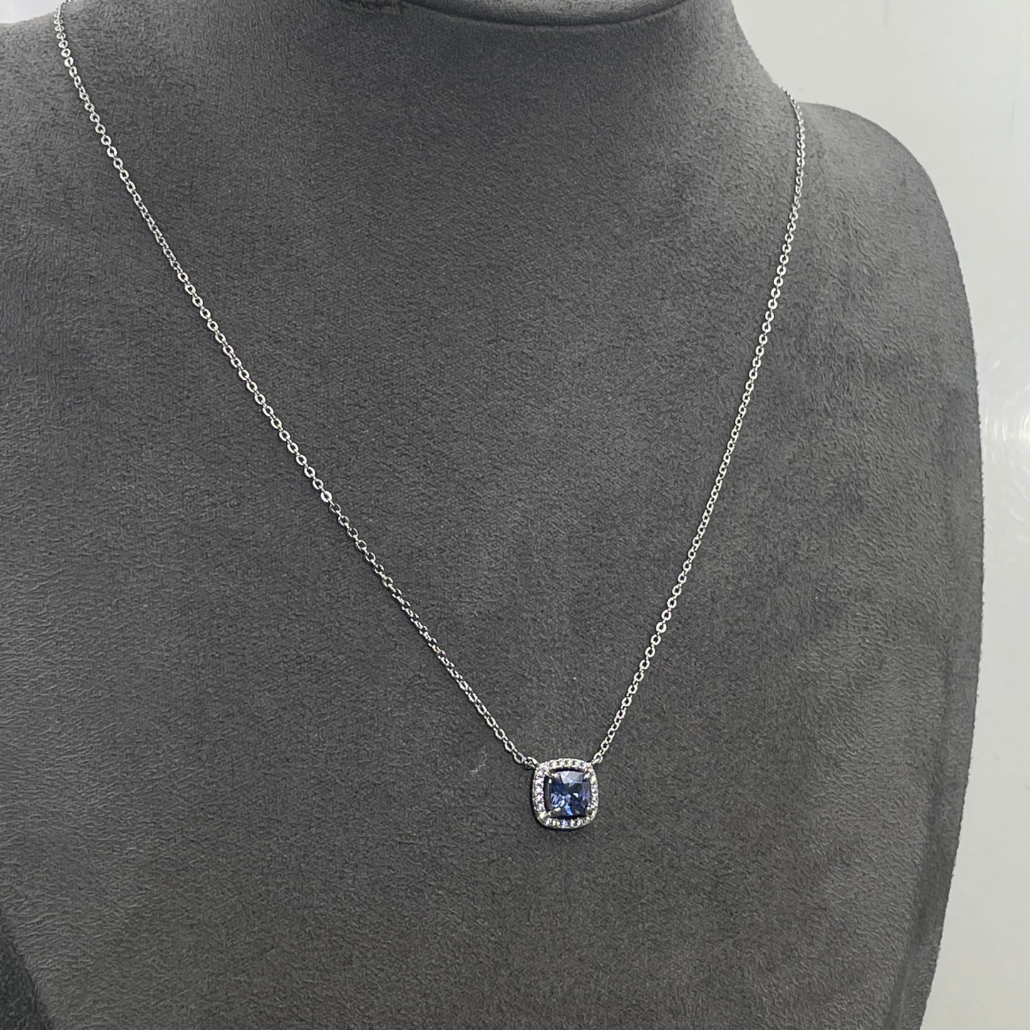 Warm Fortune Cubic Zirconia Pendant Necklace for Women,18K Gold Plated Sterling Silver, 16 inch + 2inch Chain