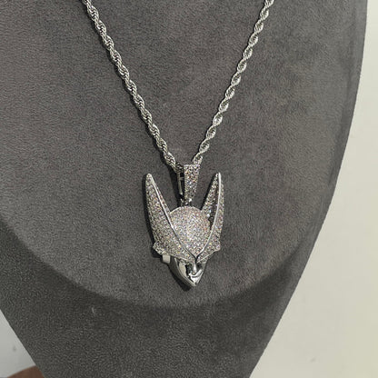 Warm Fortune Hip Hop Pendant Necklace for Women Men,Gold Plated Cubic Zirconia,18+2inch Chain,Street Style Fashion Jewelry