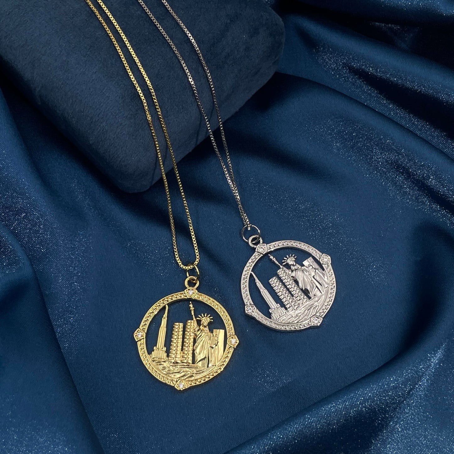 Warm Fortune Hip Hop Pendant Necklace for Women Me,Gold Plated Cubic Zirconia,18+2inch Chain,Street Style Fashion Jewelry