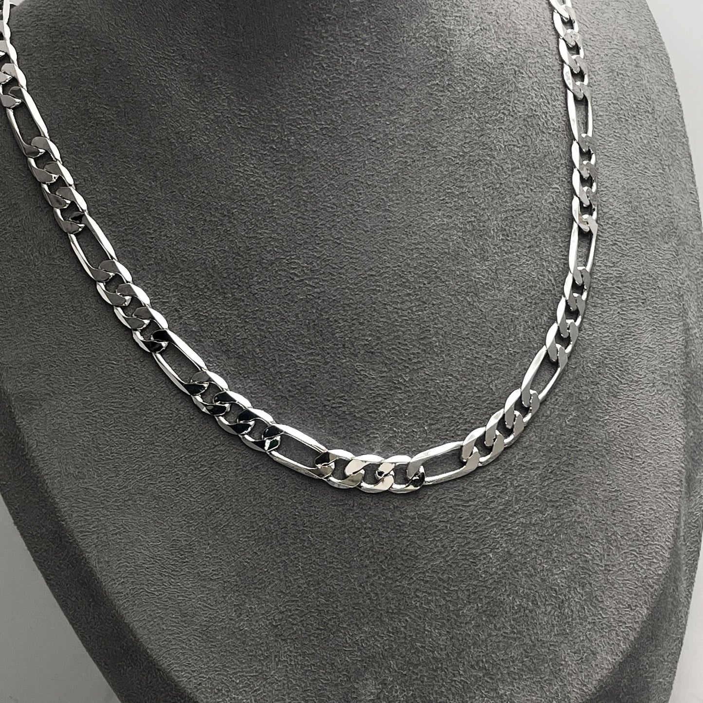 Warm Fortune Figaro Chain Necklace for Women: 18K Gold Plated, Adjustable Chain (20") | Elegant & Versatile, an Ideal Layered Piece