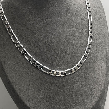 Warm Fortune Figaro Chain Necklace for Women: 18K Gold Plated, Adjustable Chain (20") | Elegant & Versatile, an Ideal Layered Piece