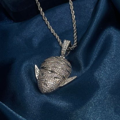 Warm Fortune Hip Hop Pendant Necklace for Women Men,Gold Plated Cubic Zirconia,18+2inch Chain,Street Style Fashion Jewelry