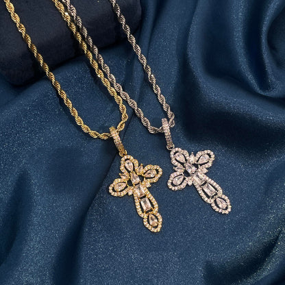 Warm Fortune Hip Hop Pendant Necklace for Women Me,Gold Plated Cubic Zirconia,18+2inch Chain,Street Style Fashion Jewelry