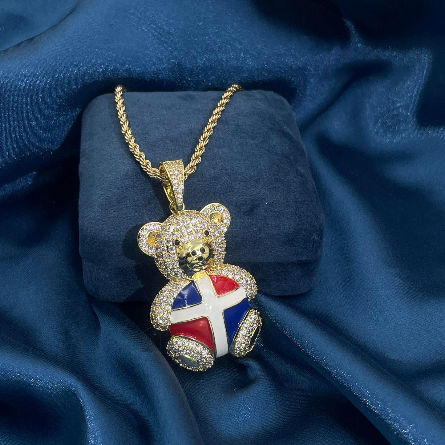 Warm Fortune Hip Hop Pendant Necklace for Women Men,Gold Plated Cubic Zirconia,18+2inch Chain,Street Style Fashion Jewelry