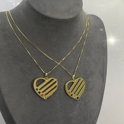 Warm Fortune Hip Hop Pendant Necklace for Women Men,Gold Plated Cubic Zirconia,18+2inch Chain,Street Style Fashion Jewelry