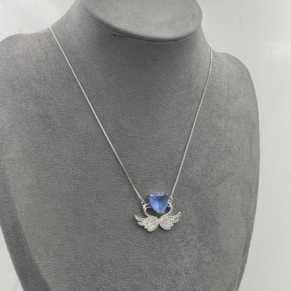 Warm Fortune Cubic Zirconia Christmas Tree Pendant Necklace for Women,18K White Gold Plated,Christmas Jewelry Gifts,18 inch + 2inch Chain