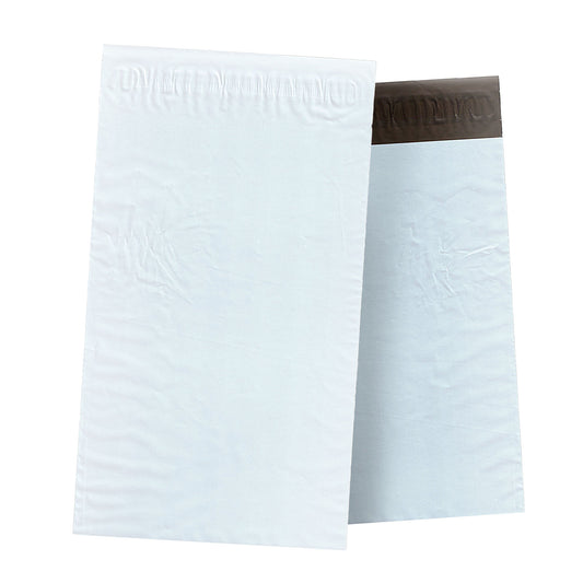 5 Pack 10"x13" Poly Mailer, Sets of 100 (White/Gray) - Self Sealing Mailing Bag Strong & Opaque