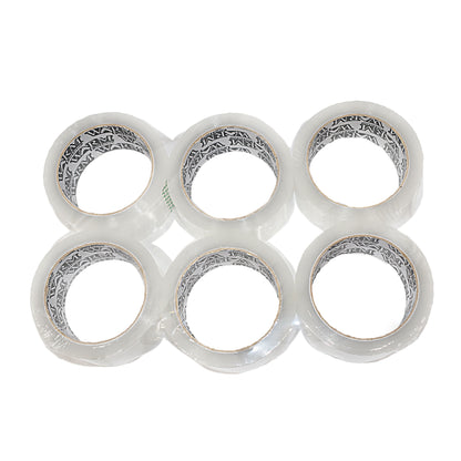 24 Rolls 2”x55YD, 2mil Carton Sealing Clear Packing Tape Box Shipping